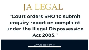sho should submit enquiry high court order it