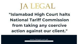 Islamabad High court restrained national tariff