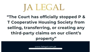 restrained P and T Cooperative Housing Society